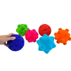 HOPTOYS Stimulation Sensorielle<Grandes Balles Velours Par 6 - Sport