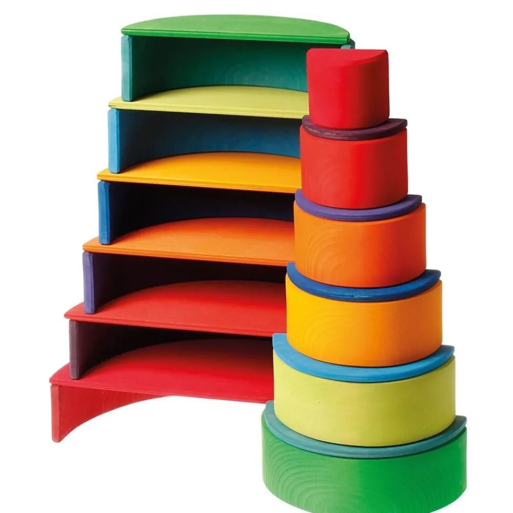 HOPTOYS Les Praxies<Grands Demi-Cercles En Bois