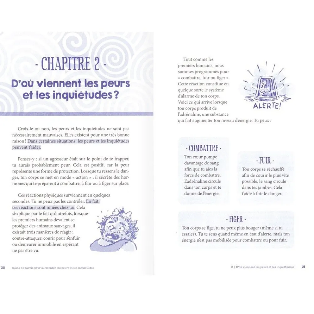 HOPTOYS Émotions & Expressions Faciales*Guide De Survie Pour Surmonter Les Peurs Et Inquietudes