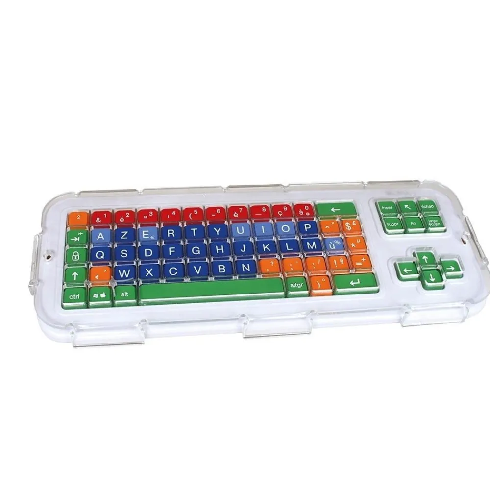 HOPTOYS Aides Quotidiennes Pour Une Personne Avec Un Handicap Ou Des Troubles Moteurs*Guide Doigt Clavier Clevy Transparent