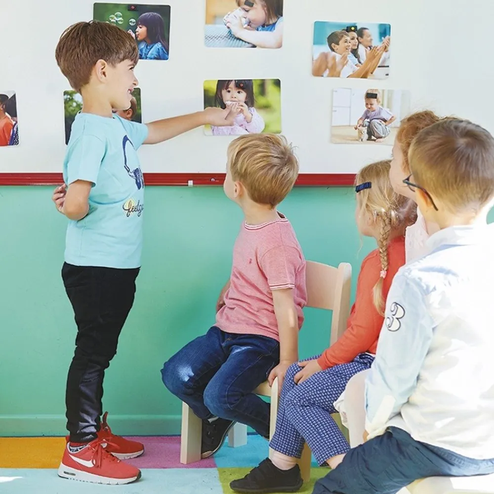HOPTOYS Lexique, Imagerie, Langage Oral<Imagier Photos - Les Verbes