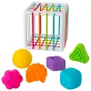 HOPTOYS 1er Éveil<Inny Bin - Cube A Formes Sensorielles