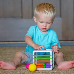 HOPTOYS 1er Éveil<Inny Bin - Cube A Formes Sensorielles