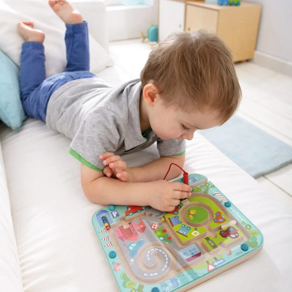 HOPTOYS Travailler La Motricité Fine<Jeu Magnetique Ville Labyrinthe