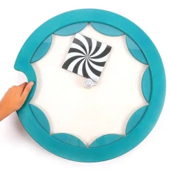 HOPTOYS Stimulation Sensorielle<Jeu Mural Carre Roulant - Bleu
