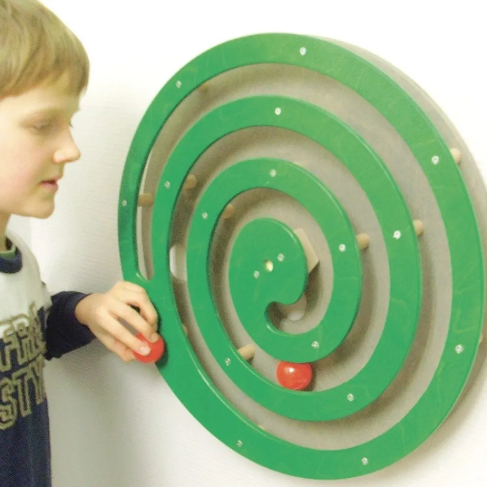 HOPTOYS Stimulation Sensorielle*Jeu Mural Rond Avec Spirale - Vert