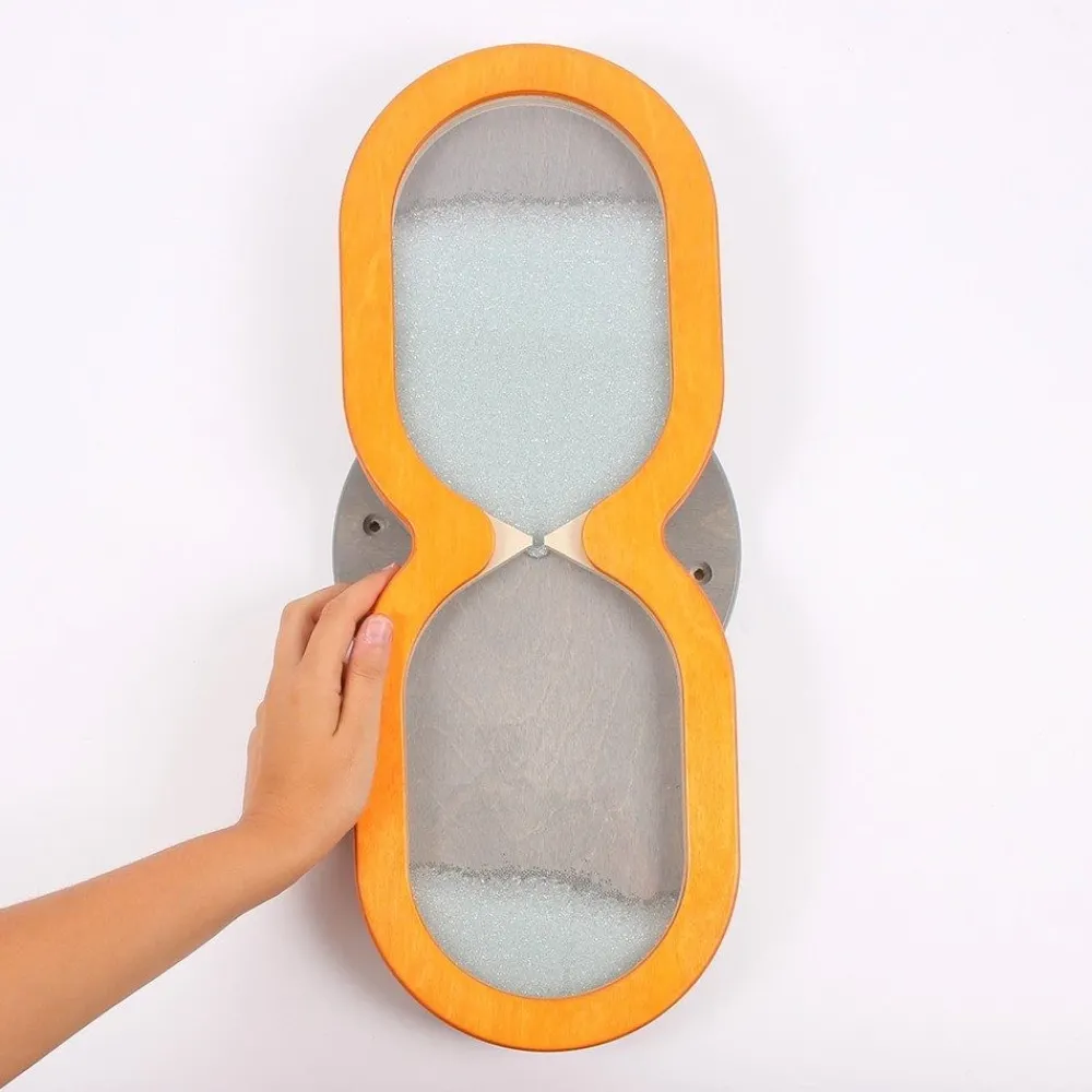 HOPTOYS Stimulation Sensorielle*Jeu Mural Sablier Sable De Verre - Orange