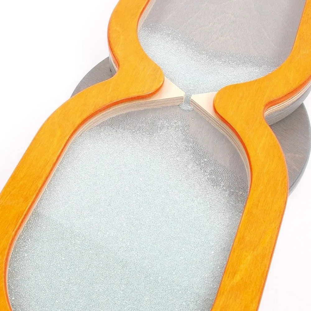 HOPTOYS Stimulation Sensorielle*Jeu Mural Sablier Sable De Verre - Orange