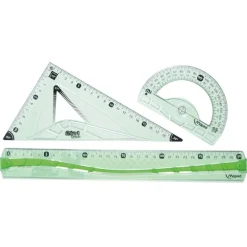 HOPTOYS Matériel Scolaire Ergonomique<Kit Geometrie Incassable 3 Pieces