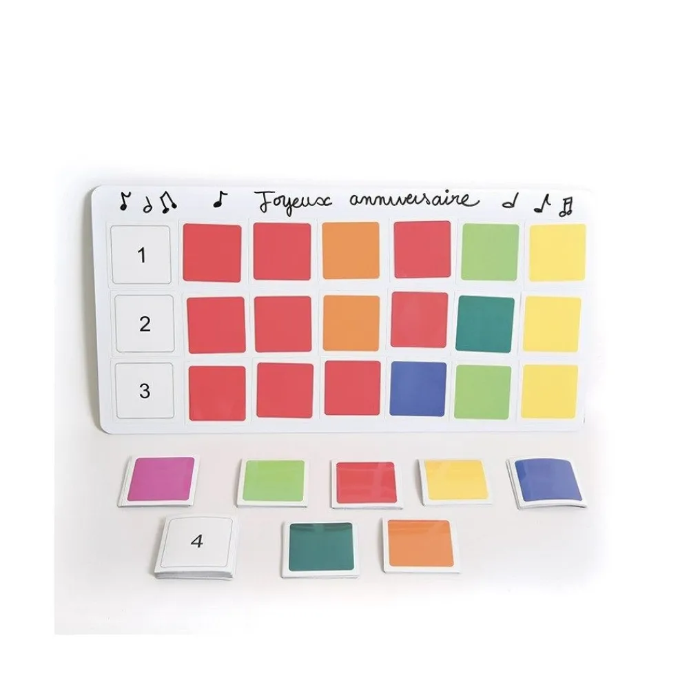 HOPTOYS Musique Pour Tous*Kit Pour Partition Visuelle Boomwhakers