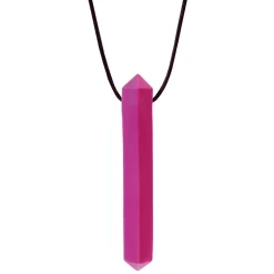 HOPTOYS Praxies Bucco-Faciales<Krypto-Bite - Collier De Mastication Pierre Precieuse
