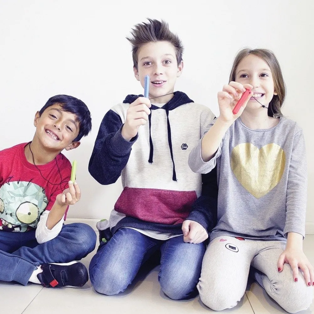 HOPTOYS Oralite Et Alimentation*Krypto-Bite - Collier De Mastication Pierre Precieuse
