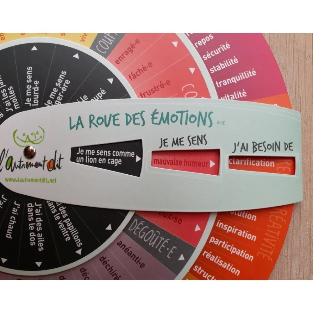 HOPTOYS Habiletés Sociales & Émotions*La Roue Des Émotions Adulte