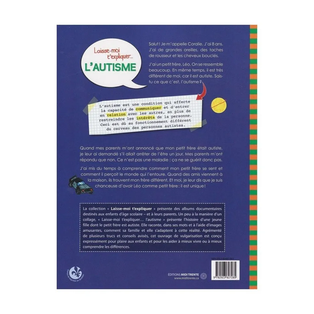 HOPTOYS Apprendre A S'Autoreguler*Laisse-Moi T'Expliquer…L'Autisme