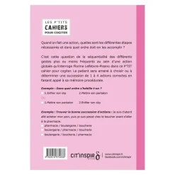 HOPTOYS ReÉducation Cognitive, Troubles Neurologiques<Les P'Tits Cahiers Pour Cogiter – N°6 Organisons-Nous
