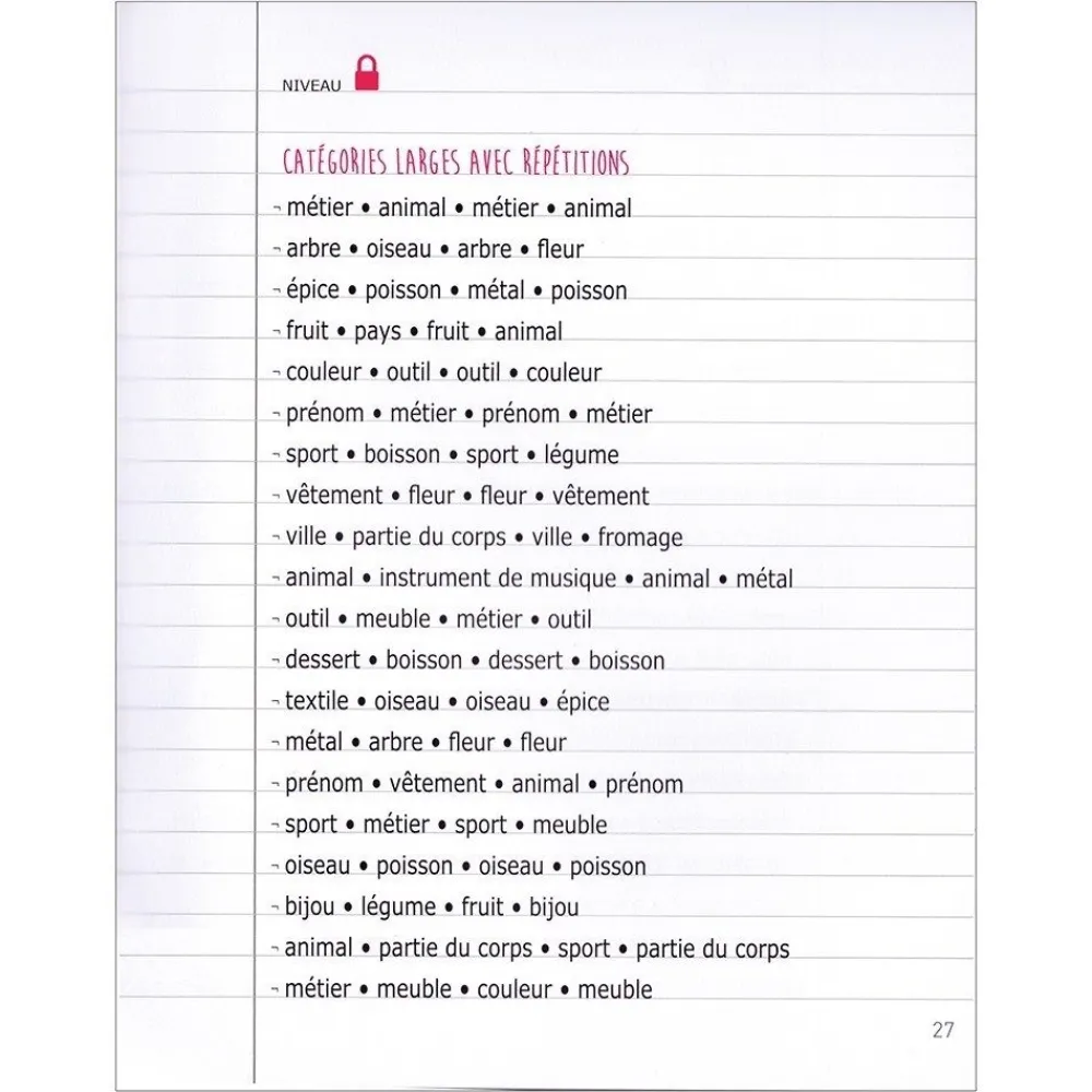 HOPTOYS Langage & Communication*Les P'Tits Cahiers Pour Cogiter – N°2 Change Mots