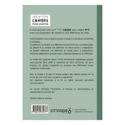 HOPTOYS Langage & Communication*Les P'Tits Cahiers Pour Cogiter – N°5 Definitions En Rafale