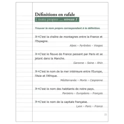 HOPTOYS Langage & Communication*Les P'Tits Cahiers Pour Cogiter – N°5 Definitions En Rafale