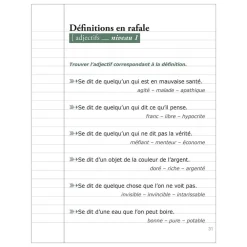 HOPTOYS Langage & Communication*Les P'Tits Cahiers Pour Cogiter – N°5 Definitions En Rafale