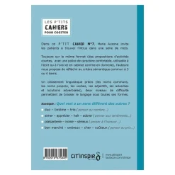 HOPTOYS ReÉducation Cognitive, Troubles Neurologiques<Les P'Tits Cahiers Pour Cogiter – N°7 Vive La Difference