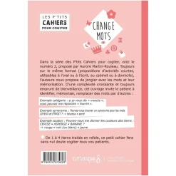 HOPTOYS ReÉducation Cognitive, Troubles Neurologiques<Les P'Tits Cahiers Pour Cogiter – N°2 Change Mots
