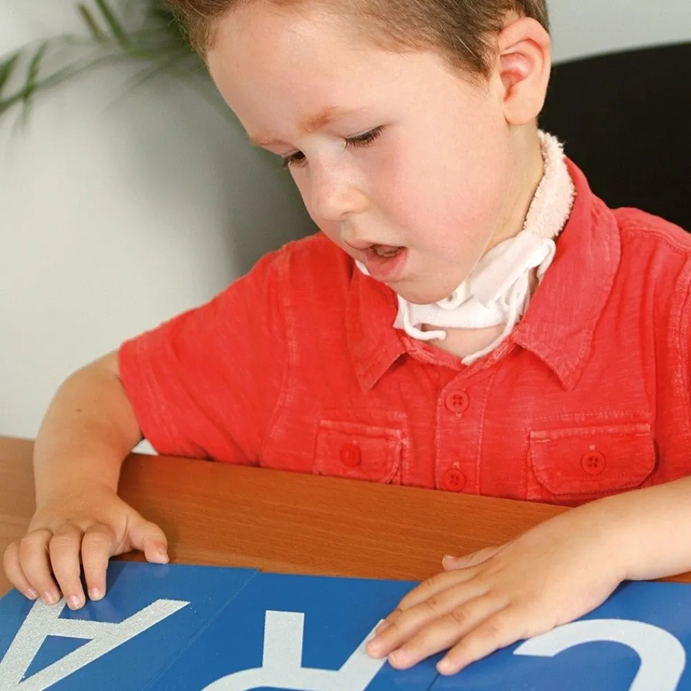 HOPTOYS Stimulation Tactile*Lettres Rugueuses Montessori