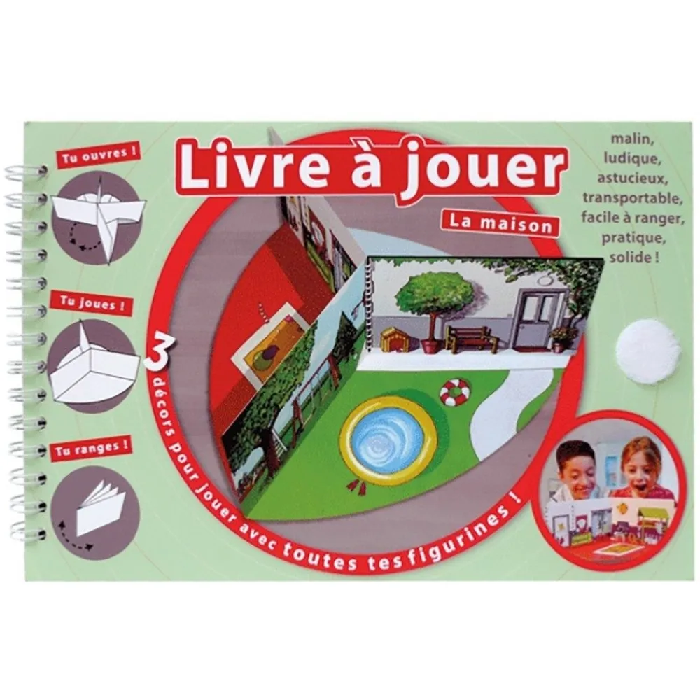 HOPTOYS Jeux Éducatifs*Livre A Jouer La Maison