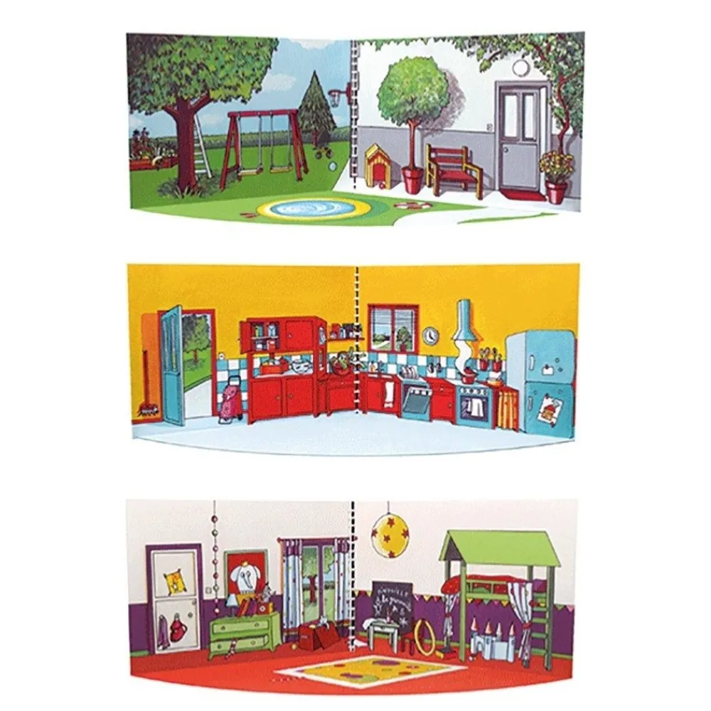 HOPTOYS Jeux Éducatifs*Livre A Jouer La Maison