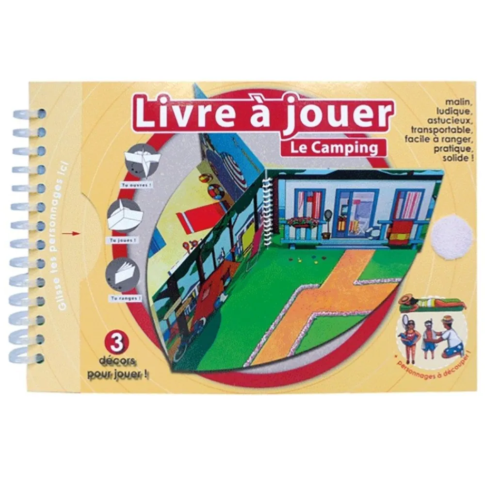 HOPTOYS Premiers Apprentissages<Livre A Jouer Le Camping