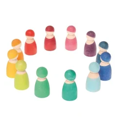 HOPTOYS Stimulation Precoce*Lutins De Bois Multicolores Par 12