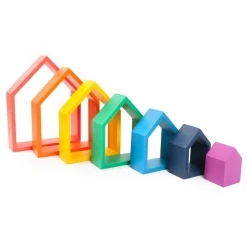 HOPTOYS Jeux De Construction*Maisons Arc-En-Ciel