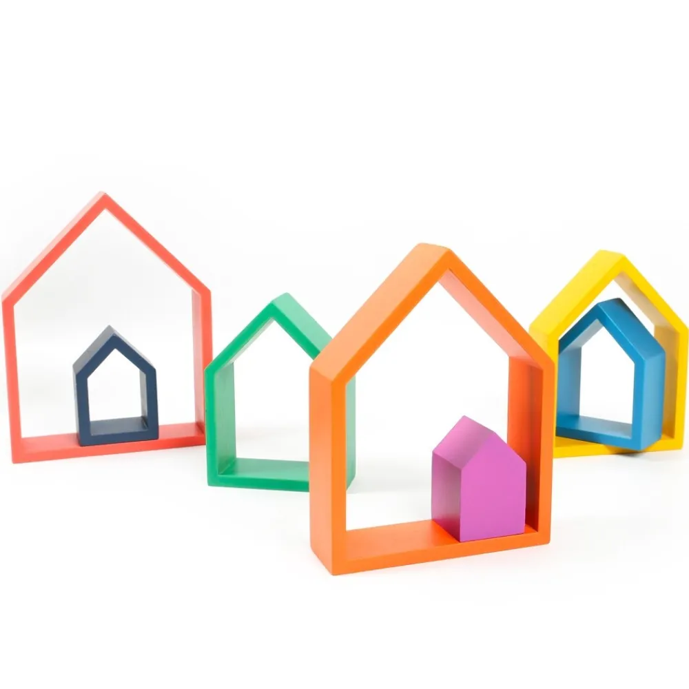 HOPTOYS Jeux De Construction*Maisons Arc-En-Ciel