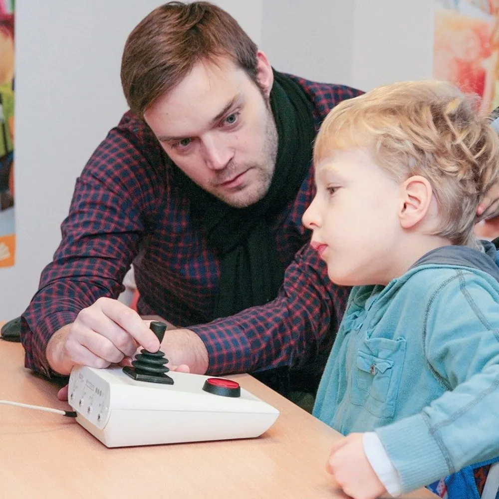 HOPTOYS Aides Quotidiennes Pour Une Personne Avec Un Handicap Ou Des Troubles Moteurs*Manette Bjoy Stick-A-Lite