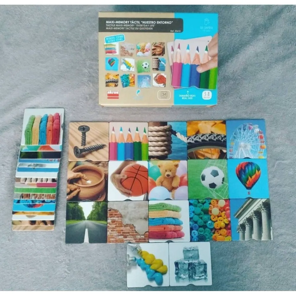 HOPTOYS Jeux Éducatifs Sensoriels*Maxi-Memory Tactile Du Quotidien
