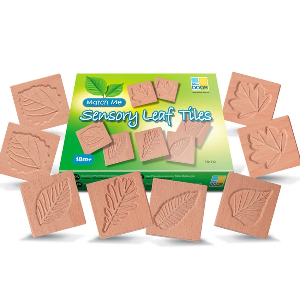 HOPTOYS Idees Cadeaux Pour Une Personne Avec Un Handicap Visuel*Memo Sensoriel Feuilles