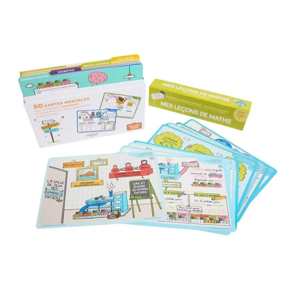 HOPTOYS Jeux Éducatifs*Mes Lecons De Maths - Cartes Mentales