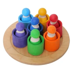 HOPTOYS Jeux D'Imagination*Mes Petits Lutins En Bois Par 7