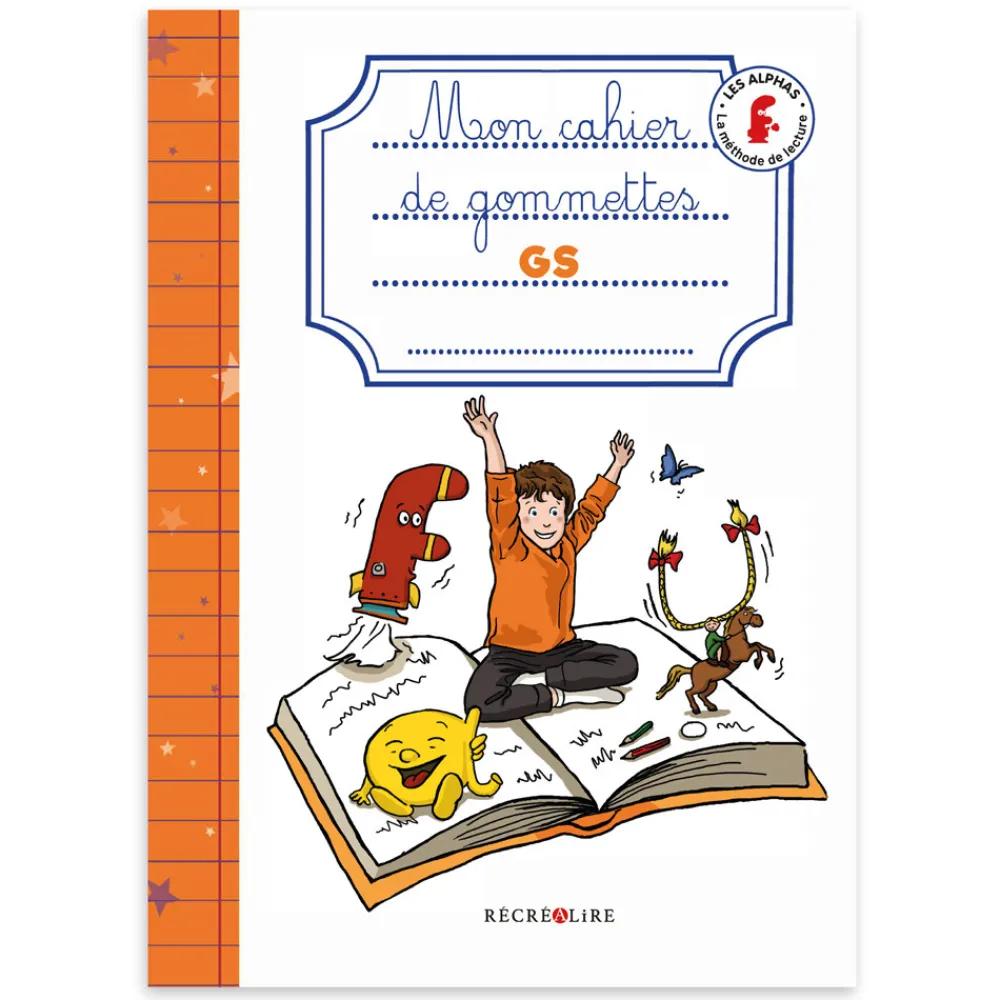 HOPTOYS Lecture<Mon Cahier De Gommettes Alphas - Gs Ou Cp
