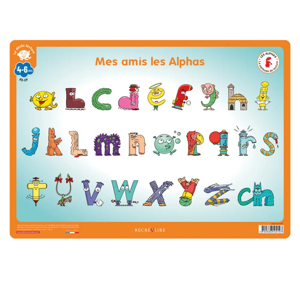 HOPTOYS Lecture<Mon Sous-Main Des Alphas - Declic Lecture