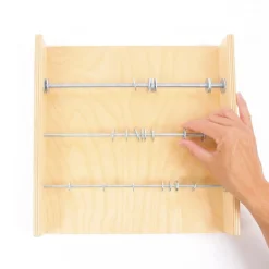 HOPTOYS Stimulation Tactile*Panneau Sensoriel Rondelles Metal