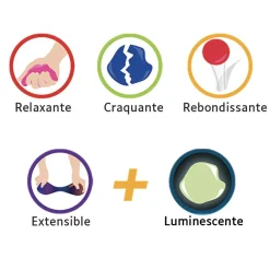 HOPTOYS Coordination Oculomotrice<Pate Intelligente Phosphorescente