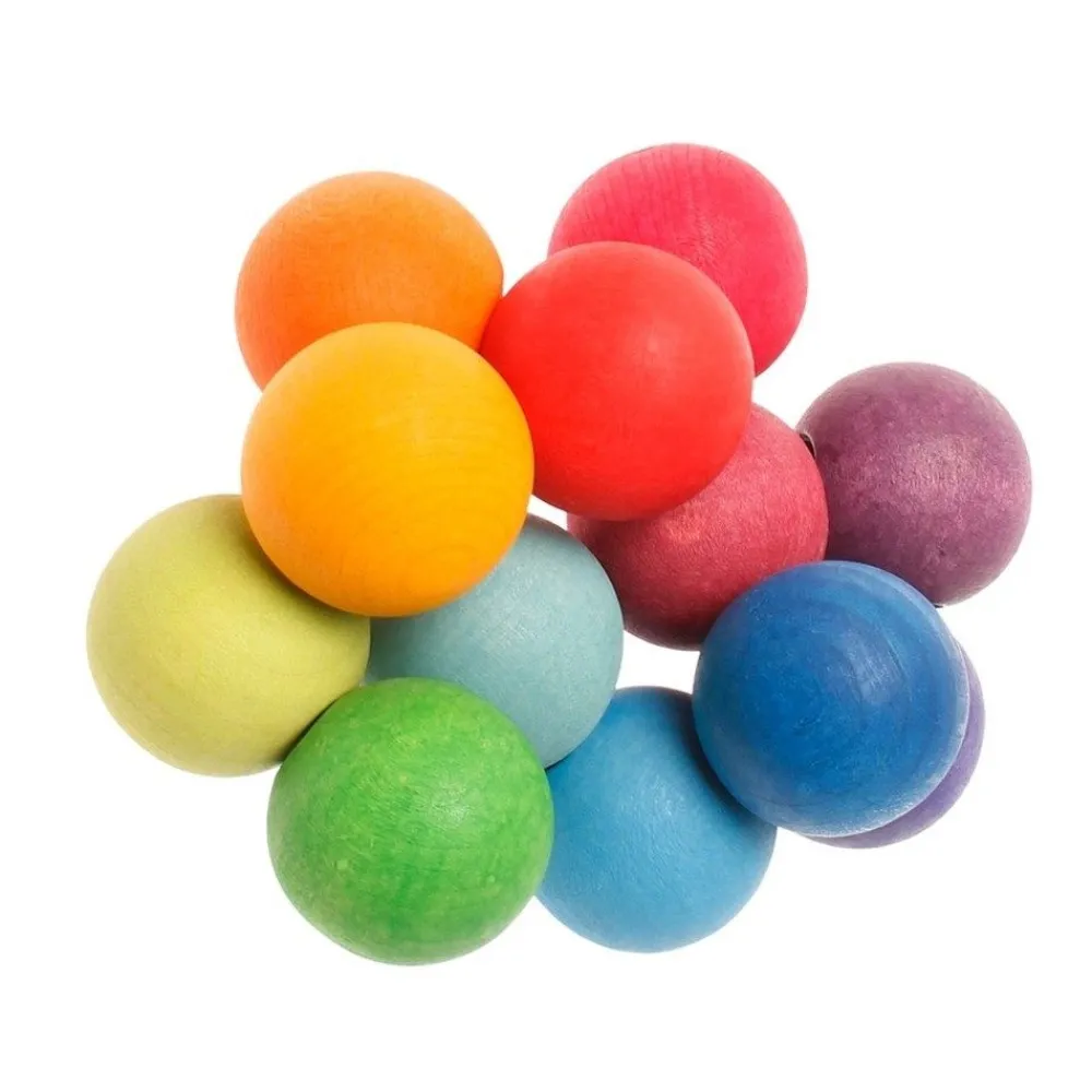 HOPTOYS Jeux Adaptes*Perles De Bois Arc-En-Ciel