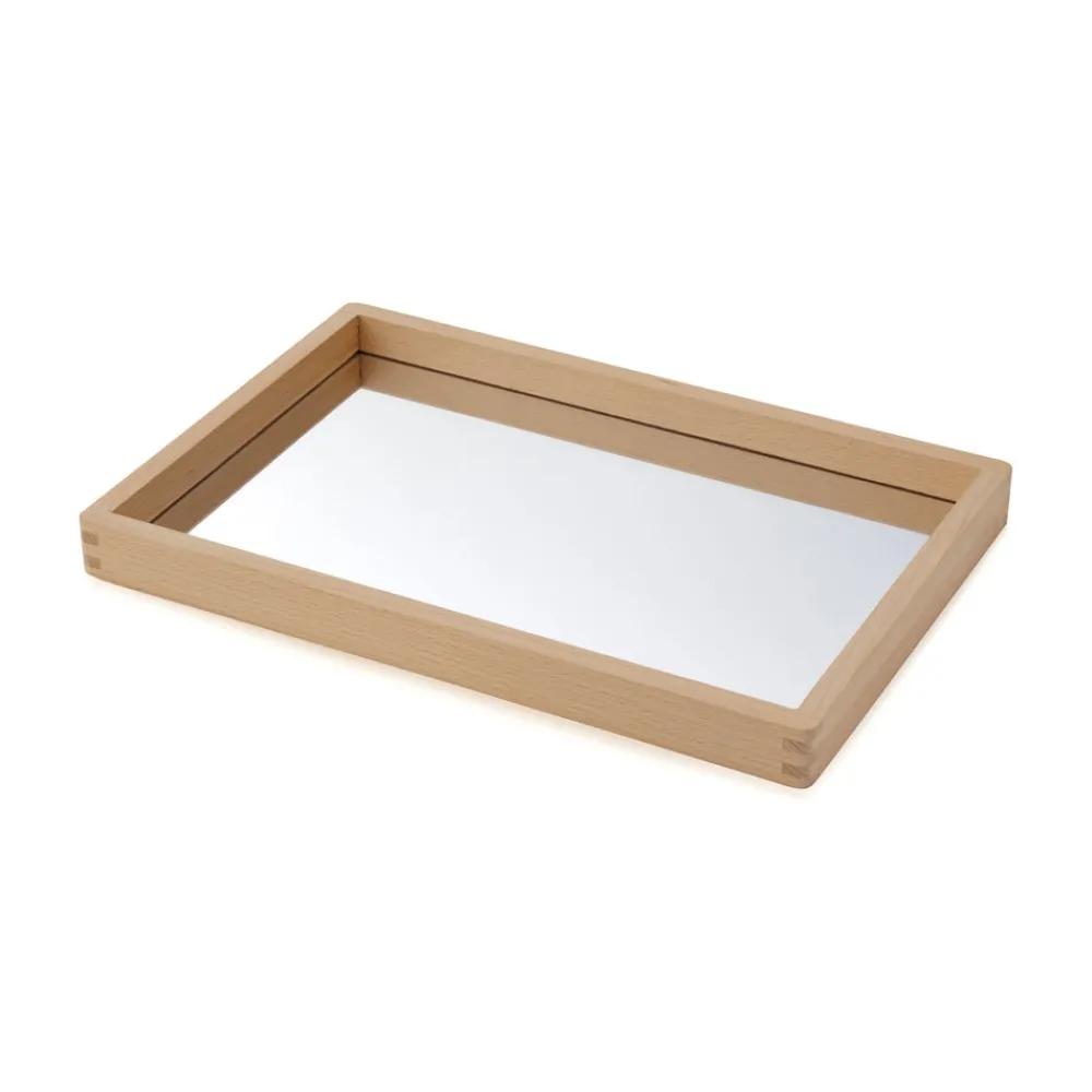HOPTOYS 1er Éveil<Petit Plateau Miroir En Bois