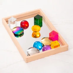 HOPTOYS Matériel Montessori & Reggio*Petit Plateau Miroir En Bois