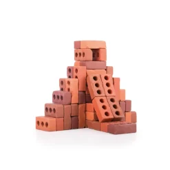 HOPTOYS Jeux De Construction*Petites Briques De Construction Naturelles