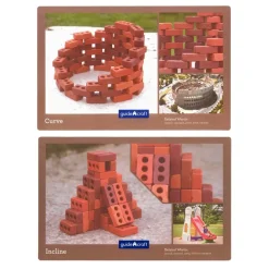 HOPTOYS Jeux De Construction*Petites Briques De Construction Naturelles
