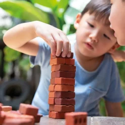 HOPTOYS Jeux De Construction*Petites Briques De Construction Naturelles
