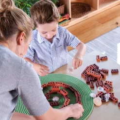 HOPTOYS Jeux De Construction*Petites Briques De Construction Naturelles