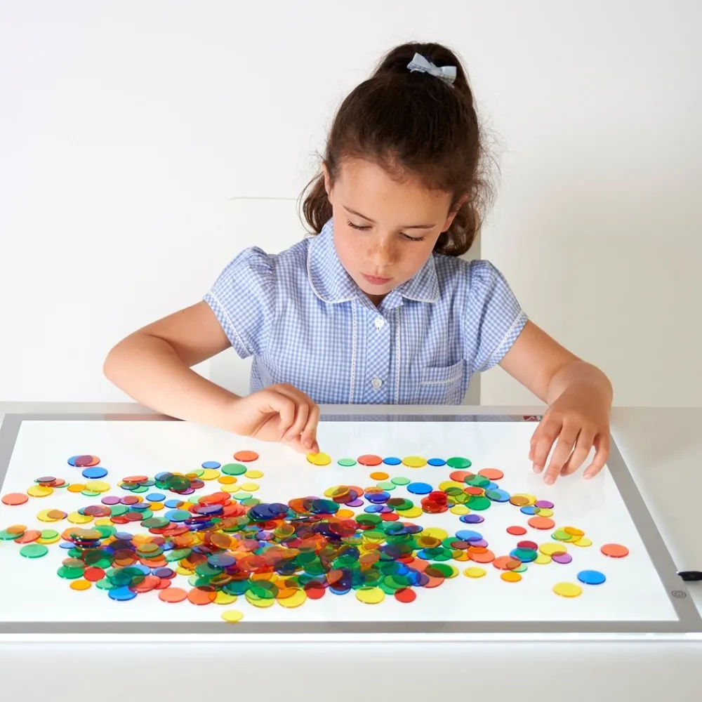 HOPTOYS Jeux Éducatifs Sensoriels*Pieces De Comptage Translucides X 500