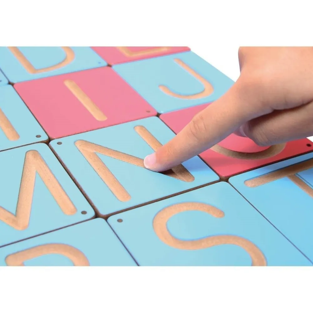 HOPTOYS Dyslexie*Pistes Graphiques : Les Lettres Capitales